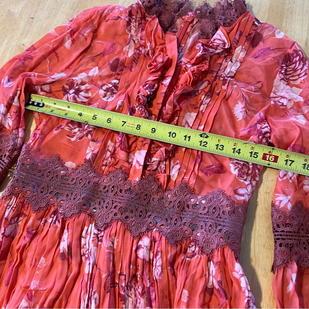 Alexis Beaumont Ruffled Floral Mini Dress - Picture 4 of 9